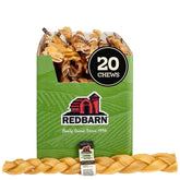 Redbarn Natural collagen braids packaging highlighting single-ingredient beef chew