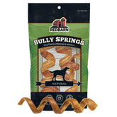 Redbarn Premium Bully Spring spiral chew closeup showing durable chew texture.