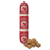 Redbarn Rolled Food Beef front shows premium ingredients for a high-protein meal