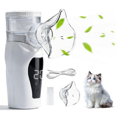 REDDODOU portable pet humidifier mask for cat delivers gentle mist at home