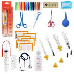 REDDODOU whelping kit bottle nipples for newborn feeding readiness.