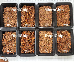 Dust-free RediChip coco husk substrate for clean terrarium setups