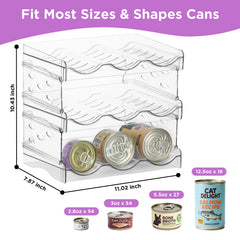 REFLYING cat can organizer stack close-up highlights reinforced, durable construction