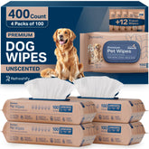 REFRESHIFY paw wipes for dogs, gentle cleansing after muddy walks.