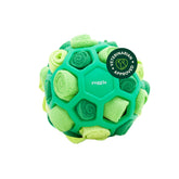 Reggie Forager Ball shows treat-dispense action for curious small to medium dogs.