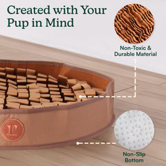 Reggie Snuffle Mat underside anti-slip base for steadier enrichment time.