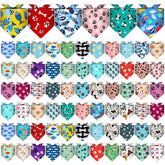 Reginary 72-pack dog bandanas in 36 styles for versatile daily wear.