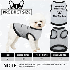 Reginary breathable cotton dog T-shirt keeps pets cool on warm days.