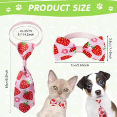 Reginary adjustable neckties and collars ensure a comfortable fit for small to medium pets