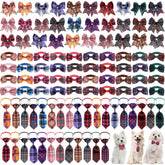 Reginary plaid collar set pack for versatile pet styling
