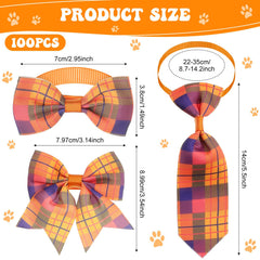 Reginary plaid dog ties assortment for cute daily outfits