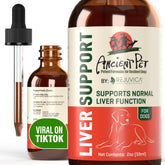 Rejuvica Health milk thistle dog bottle shows easy daily liver support