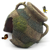 relaqcc aquarium ruins leaning vase provides a natural hideout for fish
