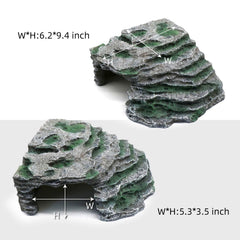 RELAQCC bearded dragon basking platform top view supports comfortable temperature exposure.