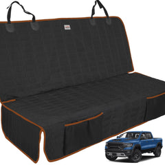 Reliadura dog back-seat cover for trucks provides snug fit and seat protection.