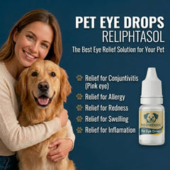 Cat eye area treated with RELIPHTASOL for hygiene and comfort.