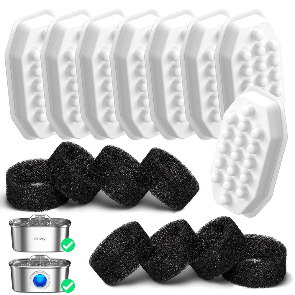 Rellaty 108oz fountain filter 12-pack packaging ready for replacement.