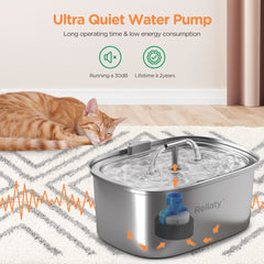Rellaty quiet pump operates around 30db for calm homes.