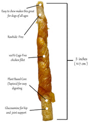 Rena's Recipe Chicken Twisty Sticks with glucosamine for joint comfort.