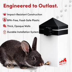 No backflow design prevents contamination and spills in multi-pet setups