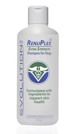 RenuPlex Extra Strength Dog Shampoo bottle for gentle coat care