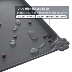 Reopet mat non-slip texture keeps bowls in place