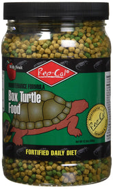 Rep-Cal Box Turtle Food 12oz bag showing balanced nutrition for growth