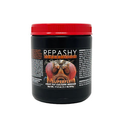 Repashy SuperFly jar with culture media for robust fruit fly growth for reptile feeders