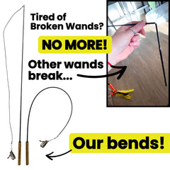 Repounce Forever Stick nine feather attachments provide varied stimulation.
