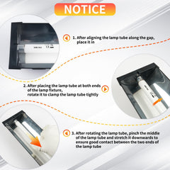 REPTI HOME long-tube design provides wide, even light coverage.