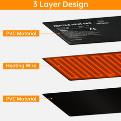 REPTI HOME uniform heat distribution for natural basking-like warmth.