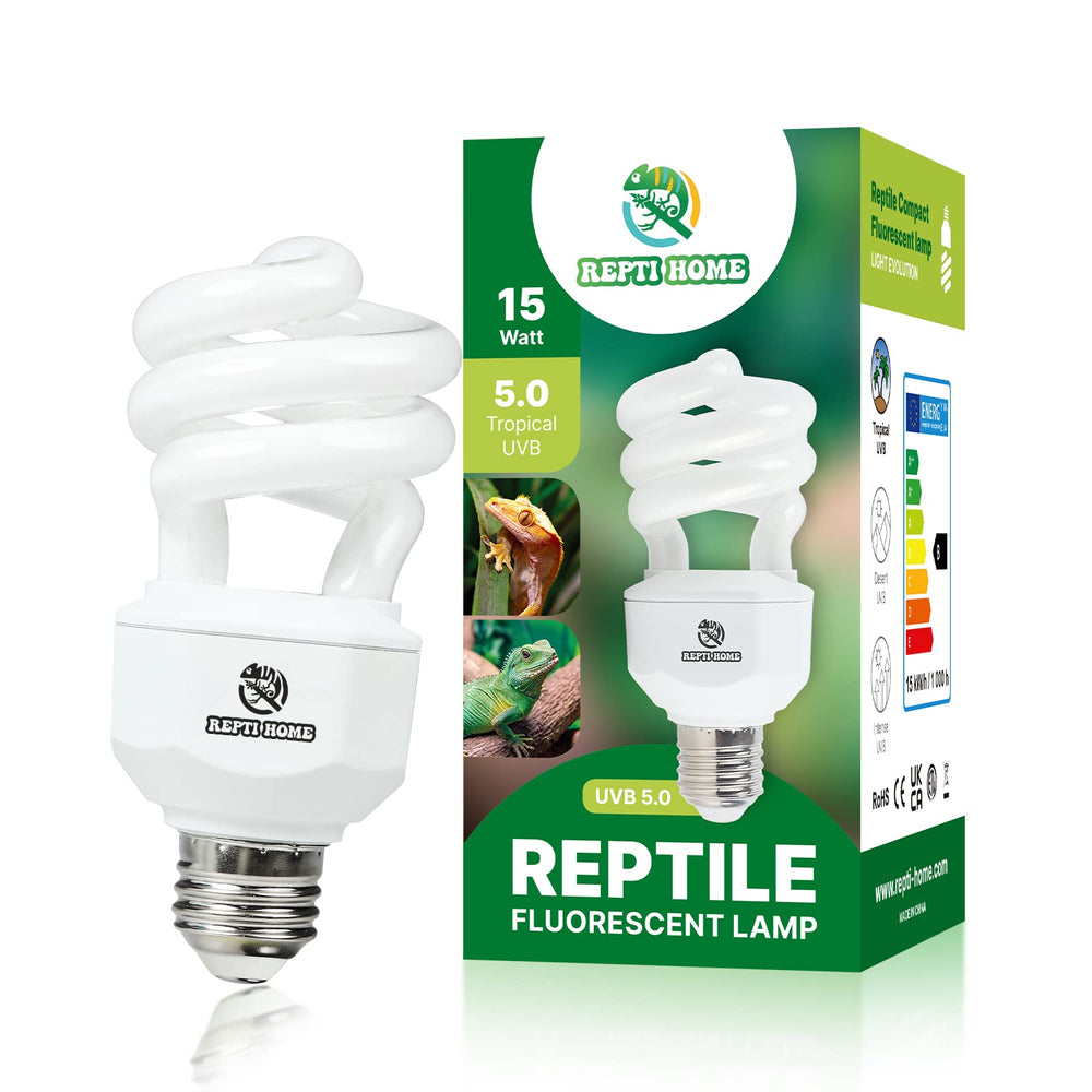 REPTI HOME UVB bulb in-socket for easy terrarium installation