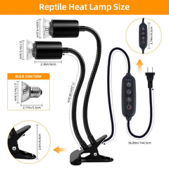 REPTI HOME UVB Reptile Light delivers UVA/UVB for natural activity and appetite support.