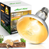 REPTI MATE 160W heat lamp front view for full-spectrum rays and warmth