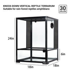 REPTI ZOO terrarium side mesh ventilation image emphasizes airflow for healthier habitats.