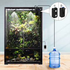 REPTI ZOO 360-degree rotatable nozzles reach every corner of the enclosure.