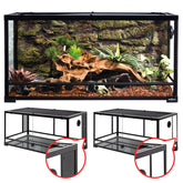 REPTI ZOO 50 gallon glass terrarium front view for clear size perception and display