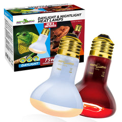 REPTI ZOO 75W daylight bulb provides bright, natural light for daytime basking