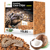 REPTI ZOO real-shell coconut substrate for natural reptile bedding.