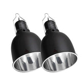 REPTI ZOO deep dome light fixture two-pack for even terrarium illumination