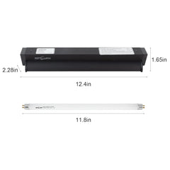 REPTI ZOO detachable curved reflector concentrates UVB for efficient reptile lighting.
