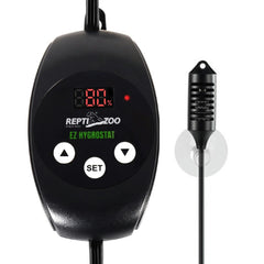 REPTI ZOO digital hygrometer controller with front display for precise humidity monitoring.