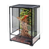 REPTI ZOO 24x18x36 front door for easy access and secure housing.