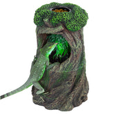REPTI ZOO Rock Block Waterfall shows a natural cascade aiding reptile hydration.