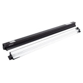 REPTI ZOO T5 HO UVB Lighting Kit front view with desert 10.0 lamp for reptile activity