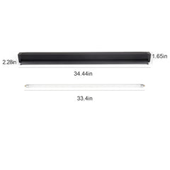 REPTI ZOO T5 HO UVB Kit side profile shows easy installation and safety shields