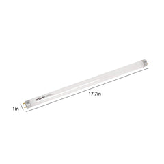 REPTI ZOO T8 UVB tube, 18-inch size, compatible with standard desert terrariums.