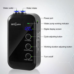 REPTI ZOO tankless water design enables flexible water access for terrariums.