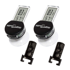 REPTI ZOO thermometer hygrometer front view for accurate terrarium climate monitoring.