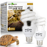 REPTI ZOO UVB desert two-pack ready for reliable basking in terrariums.